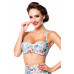 BELSIRA Vintage Bikinioberteil (green / pink / yellow)