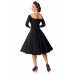 BELSIRA Belsira Premium Vintage Swing-Kleid (black)