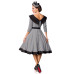 BELSIRA Premium Vintage Swing-Kleid (White black)