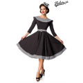 BELSIRA Premium Vintage Swing-Kleid (black-and-white)