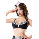 BELSIRA Vintage-Bikinioberteil (black-and-white)