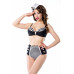 BELSIRA Vintage-Bikinioberteil (black-and-white)