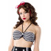 BELSIRA Vintage-Bikinioberteil (black-and-white)