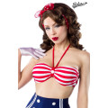 BELSIRA Vintage-Bikinioberteil (blue / red / white)