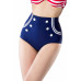 BELSIRA Vintage-Bikinihöschen (blue / red / white)