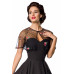 BELSIRA Vintage-Kleid mit Cape (black)