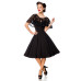 BELSIRA Retrokleid mit Cape (black)