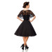 BELSIRA Retrokleid mit Cape (black)