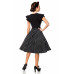 BELSIRA elegantes Retrokleid (black-and-white)