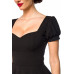 BELSIRA Kleid mit Puffärmeln (black)