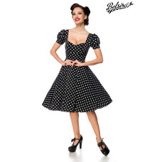 BELSIRA Kleid mit Puffärmeln (polka dots)