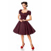 BELSIRA Kleid mit Puffärmeln (black red)