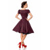 BELSIRA Kleid mit Puffärmeln (black red)