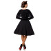 BELSIRA Retrokleid mit Cape (black)