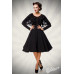 BELSIRA Retrokleid mit Cape (black)