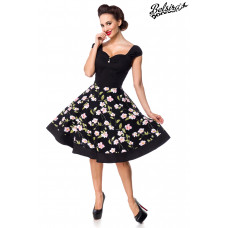 BELSIRA Blumenkleid (black)