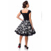 BELSIRA Blumenkleid (black-and-white)