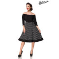 BELSIRA schulterfreies Swing-Kleid (black)