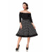 BELSIRA schulterfreies Swing-Kleid (black)