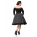 BELSIRA schulterfreies Swing-Kleid (black)