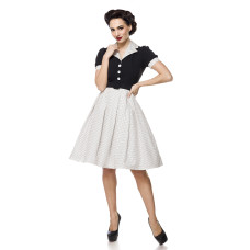 BELSIRA Kleid mit Punkten (black-and-white)