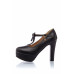 BELSIRA Retro Riemchen-Pumps (black)