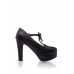 BELSIRA Retro Riemchen-Pumps (black)