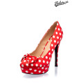 BELSIRA Retro Pumps (Red White)