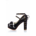 BELSIRA Retro Riemchen Pumps (black)