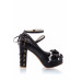 BELSIRA Retro Riemchen Pumps (black)